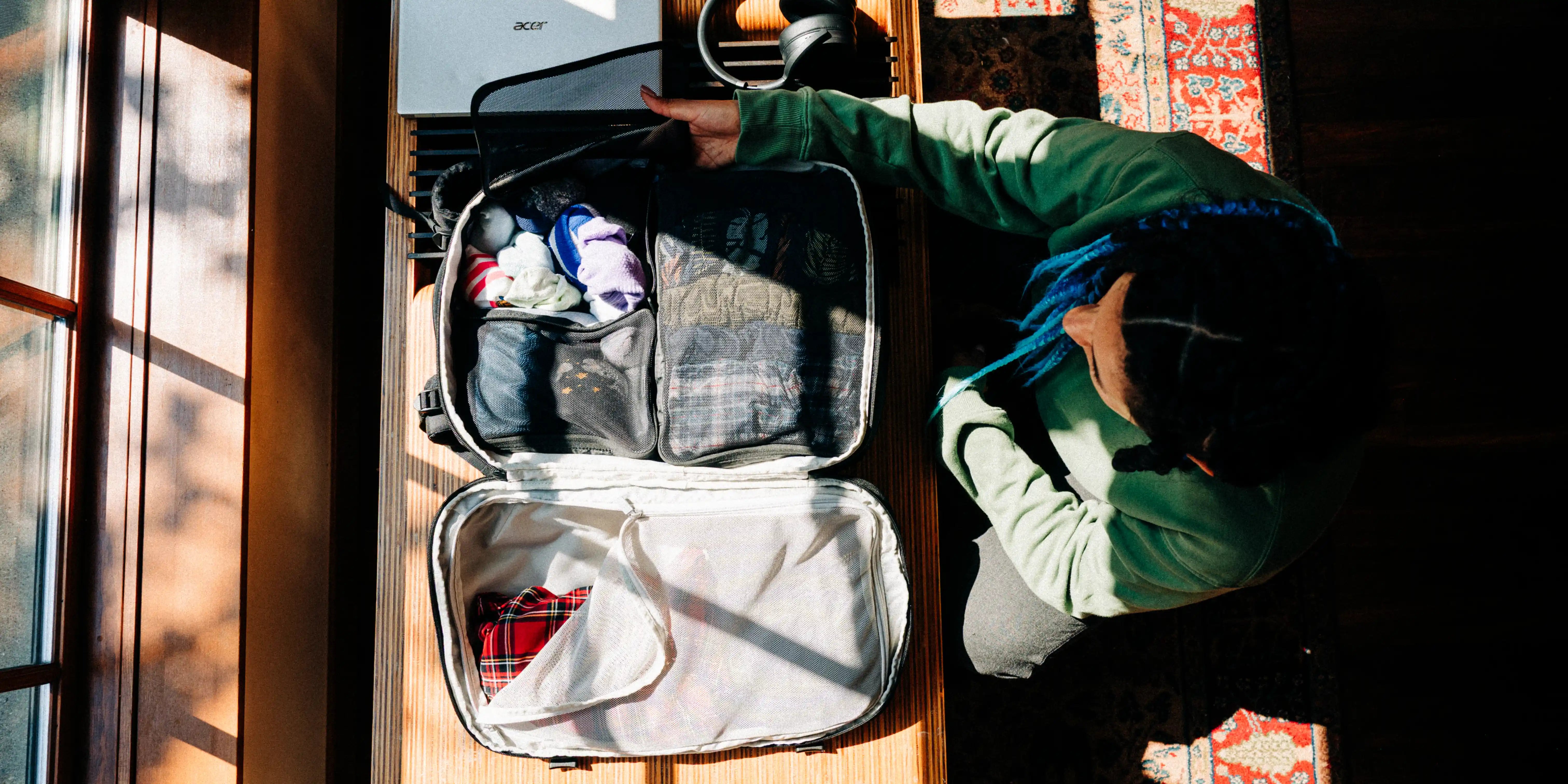 Tortuga backpack packing cubes set