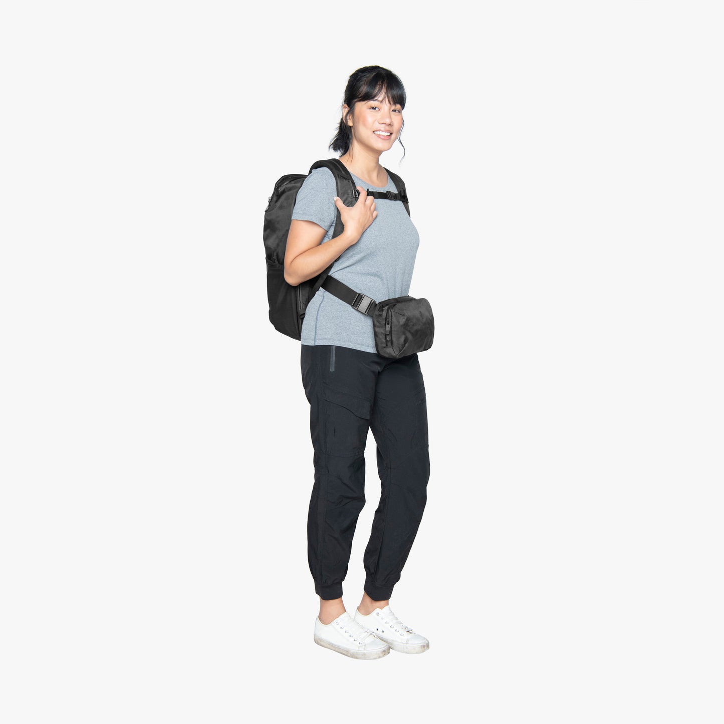 Hands-free carry with your Travel Backpack