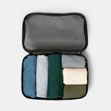 Pack t-shirts, underwear, and socks in the small cubes