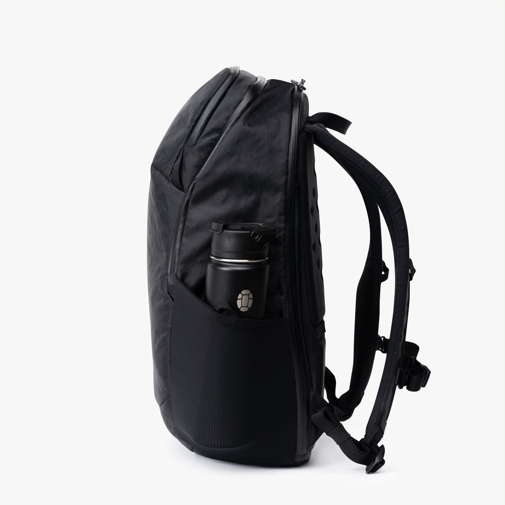 Backpack with laptop sleeve and water bottle discount holder
