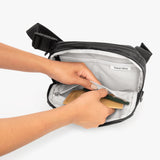 Zippered front pocket