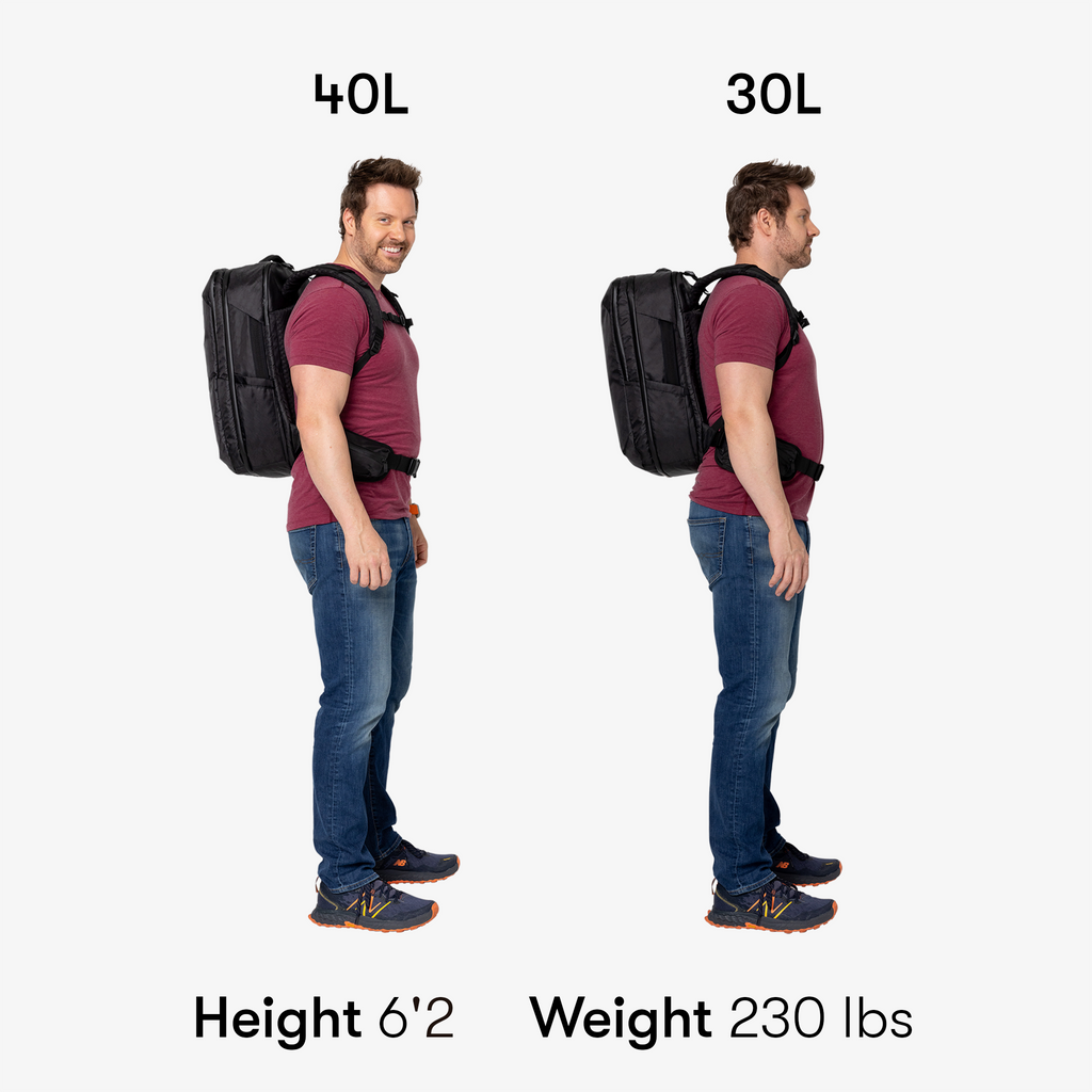 30 liter backpack size best sale