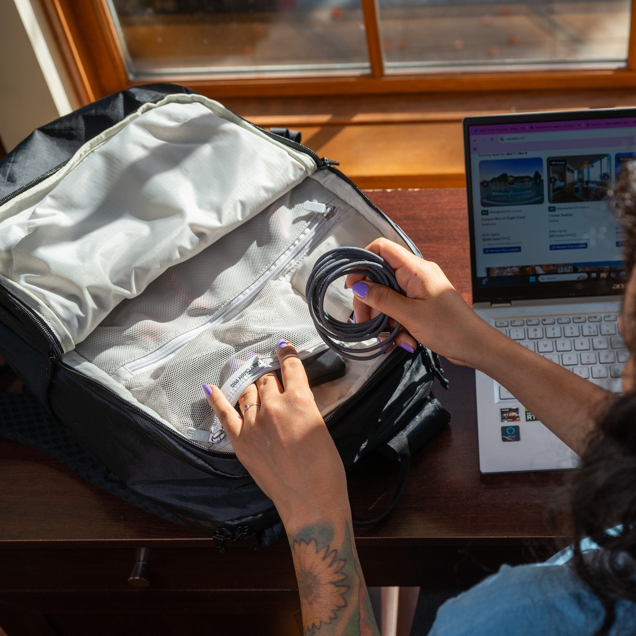 Your laptop backpack for working at home or on the road