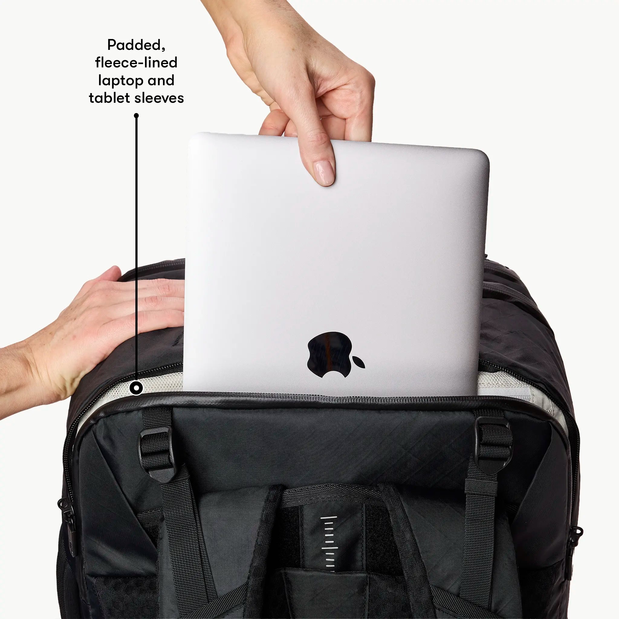 backpack for europe travel laptop pocket BIS 'The Pro Backpack' in Black efficient look Pro Backpack 40L | Maximum-Sized