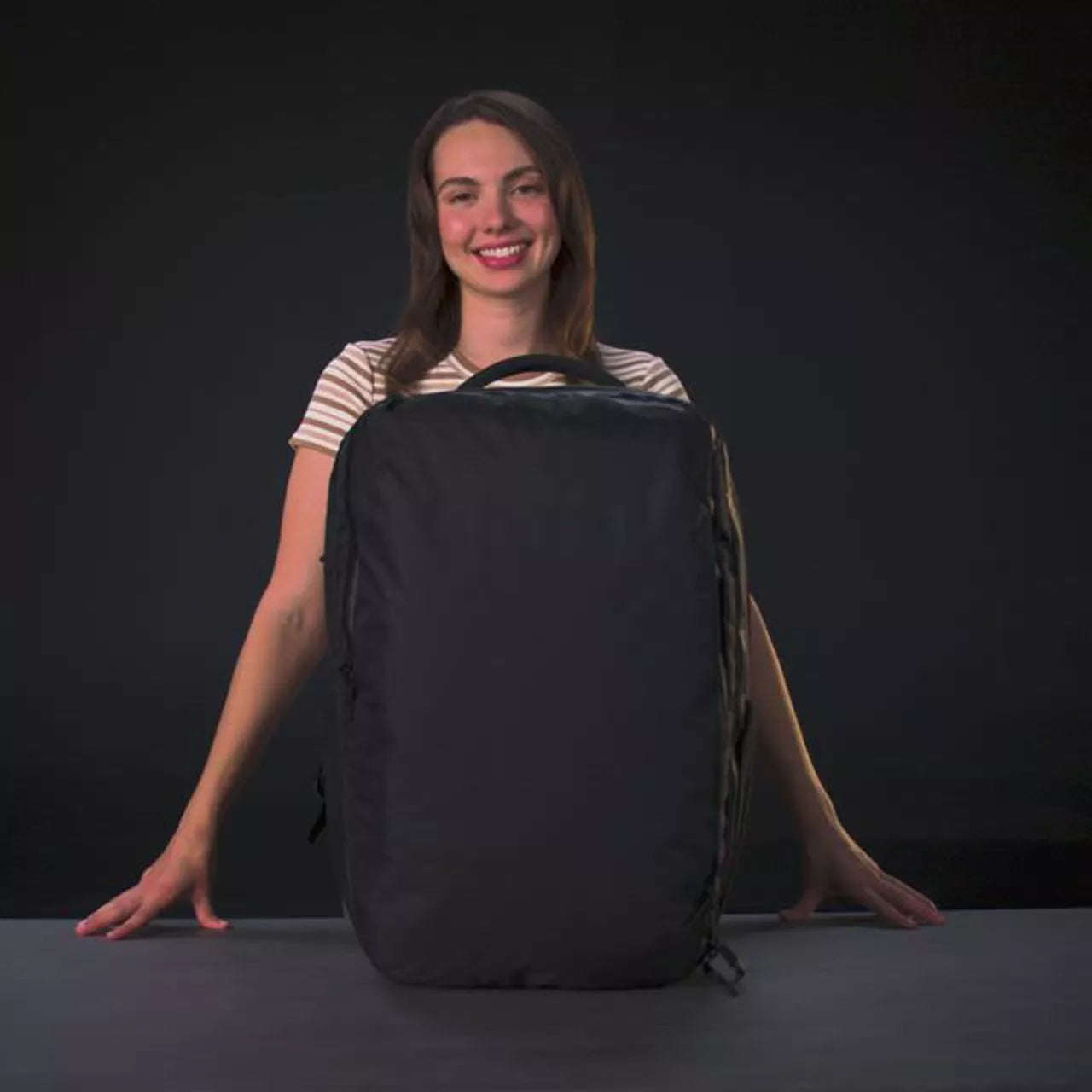 best travel bags study abroad backpack front load SHRRADOO for Women & Men,Airline Approved Carry On Luggage,TSA Overnight Bags,40L Personal Item Travel Bag fits 17" Laptop,Carry on Bag with Storage Bag Cosmetic Bag Set 3pcs (Black) Adjustable suspension Medium Top Load Backpack |