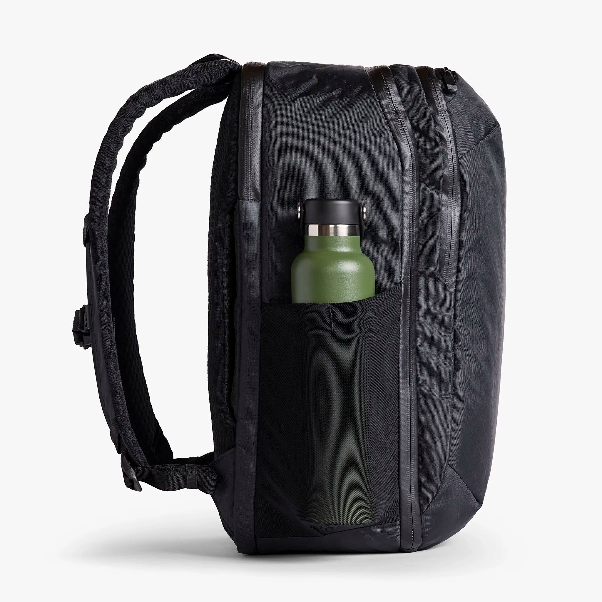 Two stretch mesh water bottle pockets