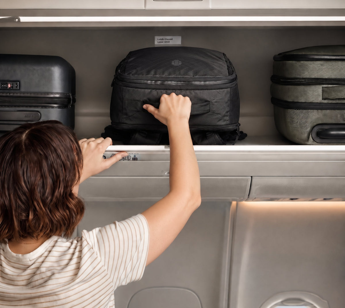 Max out overhead bin space