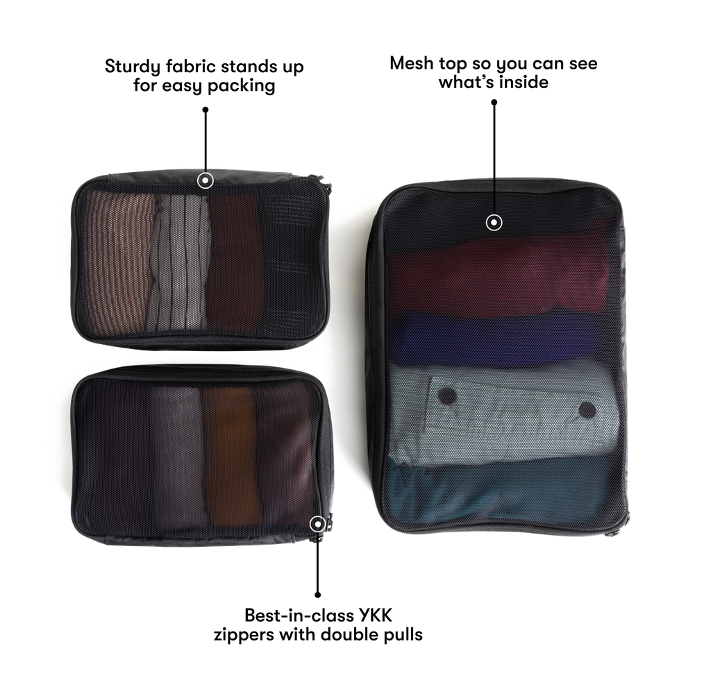 Tortuga Packing Cubes Set of 3